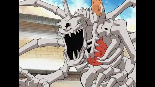 Greymon Dark Digivolves to SkullGreymon  Digimon Adventure 1999 [upl. by Siloa827]