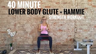 40 Minute Lower Body Glute  Hamstring  Month 3 Day 5 Strength Training AtHome Program [upl. by Aket]