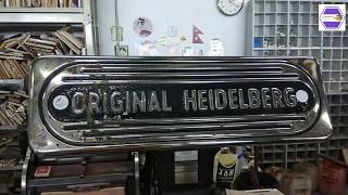 Heidelberg Windmill Letterpress Printing amp Die Cut Process [upl. by Murdocca]