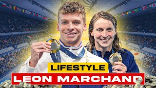 Leon Marchand Gold at Paris Olympics Lifestyle Girlfriend Family and Net Worth [upl. by Quentin591]