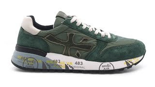 Premiata uomo sneakers Mick verde SKU MICK3252 [upl. by Ethelred828]