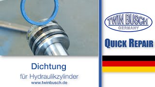 Quick Repair Austausch der Dichtung eines Hydraulikzylinders für TWIN BUSCH® Hebebühnen [upl. by Hterrag]