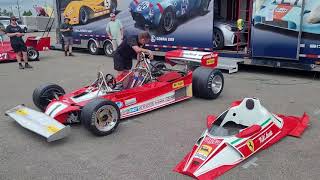 Ferrari 312 T2 F1  Niki Lauda  engine warm up Masters Historic  Watkins Glen 2021 [upl. by Elset]