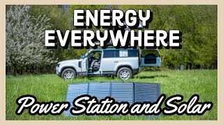 Battery power station and solar  selfsufficient energy supply for camping and offroad travel [upl. by Martres410]