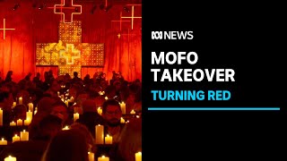 A city turns red as Dark MOFO begins its twoweek takeover of Hobart  ABC News [upl. by Rambort]