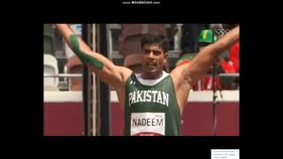 Arshad Nadeem Javelin Throw  Tokyo 2020 [upl. by Lelith]