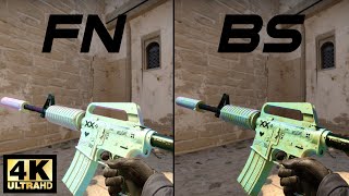 CSGO M4A1S  Printstream  Skin showcase and gameplay all floatswear 4K60FPS [upl. by Sirtimid]