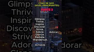 Vocabulario inglés más usado para aprender fácil y rápido Parte 4 Principiantes ingles english [upl. by Enitsirc]