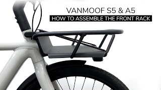 How to assemble the Vanmoof S5  A5 Front Rack  Korb montage [upl. by Acemaj]