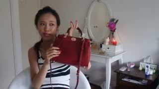 Coach Gramercy Bag Review Whats in my bag [upl. by Crissy]