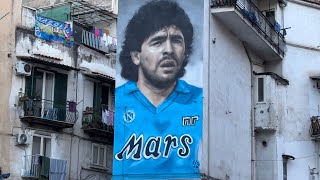 Nuovo Murales Maradona ecco dove si trova e come arrivarci 🤩💙🎨 [upl. by Rey767]