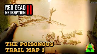 Red Dead Redemption 2  The Poisonous Trail Map 1 Treasure Location [upl. by Narrad]