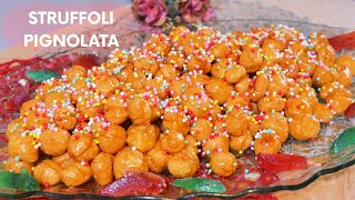 PIGNOLATA CALABRESE STRUFFOLI  UNA RICETTA TIPICA NATALIZIA  FACILE E BUONISSIMA [upl. by Oly]