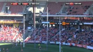 Round 19 AFL  GWS Giants v Port Adelaide highlights [upl. by Ynohtona]