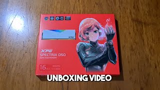 ADATA XPG Spectrix D50 DDR4 RGB RAM Unboxing [upl. by Luz]