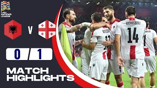 Albania vs Georgia  01  Highlights  UEFA Nations League 202425 [upl. by Foss]