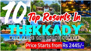 Top 10 Resorts In Thekkady  Resorts In Thekkady  Places to visit in Thekkady Resorts  kerala [upl. by Yttocs]