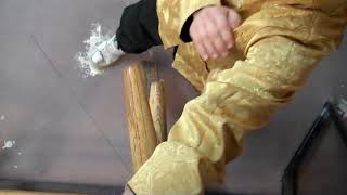 Secrets of Ip Man 2nd Section of Wing Chun Wooden Dummy Top View [upl. by Anha680]