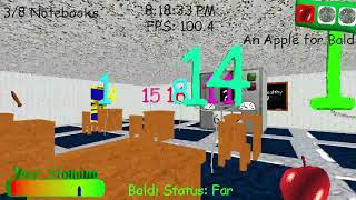 😎Baldis Basics New School Opening😎 💛Remastered💛 V1398 03 Demo Style [upl. by Frieder195]