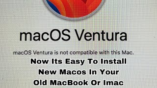 how to install new macos on old mac 2024  How to Install macOS Sonoma onUnsupported Mac [upl. by Sirkin]