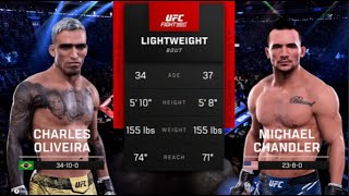 FULL FIGHT  Charles Oliveira Vs Michael Chandler UFC 309 [upl. by Enegue]