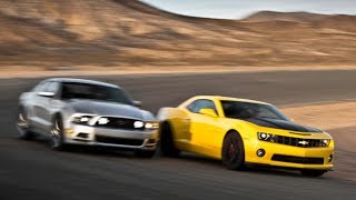 2014 Camaro Z28 vs Mustang Boss 302 [upl. by Lledner]