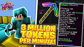 THIS PICKAXE MAKES 3 MILLION TOKENS PER MINUTE  Minecraft OP Prison  VanityMC 1 [upl. by Nylemaj212]