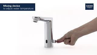 Grohe Eurosmart Cosmopolitan Infrared basin mixer 36421000 [upl. by Nekcerb]