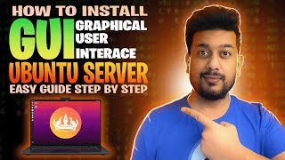 Install GUI on Ubuntu server 2404 [upl. by Anaujat]