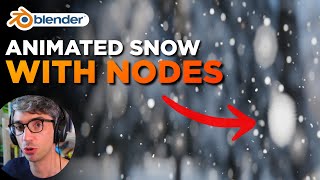 Make It Snow With Procedural Nodes in Blender  Tutorial [upl. by Sheridan]