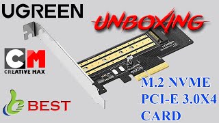 Ugreen m2 nvme to pcie 30x4 card unboxing pc desktop unboxing [upl. by Oetam]