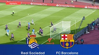 Real Sociedad vs Barcelona  Spain La Liga 2425  Penalties  Realistic PES Gameplay [upl. by Ches207]