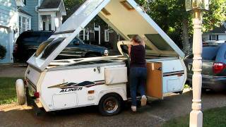 Aliner Folding Camper  Easy take down demonstration [upl. by Mundt398]