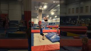 I DID MY CODY AGAIN WITHOUT A BUMP trampoline tumbling doublemini usta [upl. by Laurence]