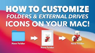 How to CUSTOMIZE your FOLDERS and EXTERNAL HARD DRIVES on your MAC  Why Because you can 😀 👨🏻‍💻 [upl. by Mariann]