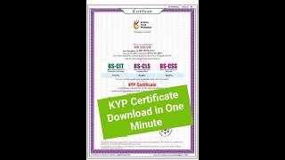 kypsvideos Certificate DownloadhttpsolarexmkclorgEFexamresultDisplayjspjvId11 [upl. by Readus]