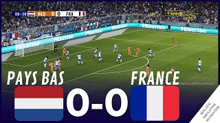 ⚽🏆 PAYS BAS 00 FRANCE  EURO 2024  RÉSUMÉ  Simulation de jeu vidéo [upl. by Asirrac]