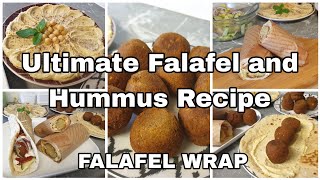 Middle Eastern Falafel amp Hummus wrap recipe  Homemade amp Healthy Hummus tastytreats [upl. by Normak]