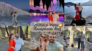 💍🍯🌙Balayı Vloqumuz 1ci hissə Antalya PamukkaleFaselisTheLandOfLegends✈️Honeymoon Vlog part 1 [upl. by Ernaline]