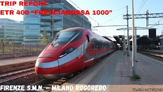 TRIP REPORT  ETR 400 quotFrecciarossa 1000quot  Firenze SMN  Milano Rogoredo  Business Class Review [upl. by Adas]