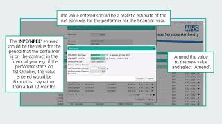 How a Provider can amend Performer Net Pensionable Earnings or Equivalent in Compass  England Only [upl. by Eadie]