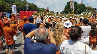 UT Longhorns band going into the Stadium [upl. by Nylcoj]