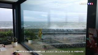 Tempête exceptionnelle  lOuest de la France se prépare [upl. by Schoof470]