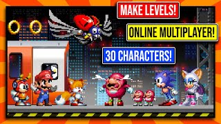 Online Sonic Multiplayer Level Maker 30 Characters Secrets Collectables and MORE [upl. by Edelstein962]