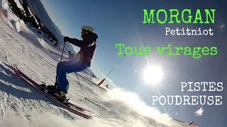 ⛷ SKI CARVING 0 MORGAN Petitniot skieur  Tous virages  Pistes  Poudreuse [upl. by Odab15]