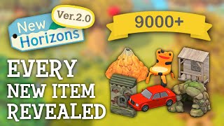 Animal Crossing New Horizons  9000 NEW ITEMS Revealed 20 Update [upl. by Tomaso]