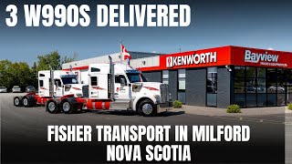 Unveiling 3 Kenworth W990 Trucks for Fisher Transports Fleet [upl. by Hairahcez]