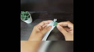 Beautiful Foam Flower 🌼Glitter Foam Flower Easy Foam Flower DIY Flower🌼Craft Ideasshorts [upl. by Eenhpad]