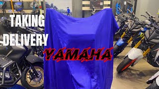 Taking Delivery By Yamaha New Bike [upl. by Lunnete]