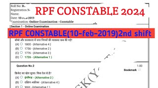 Rpf constable previous year question PAPERRpf previous year question practice set 2024 [upl. by Sandon]